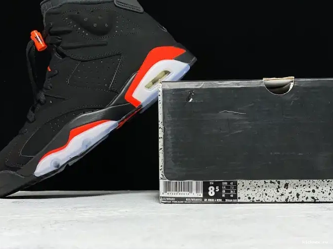Cheap Kickmax Jordan OG 384664-060 Infrared Air 6 Black Retro 0405